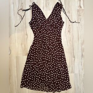 Vintage Brown Polka Dot Dress by Breakin Loose